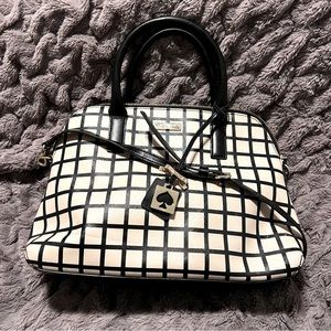 Kate spade handbag black and white